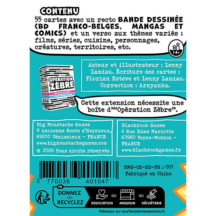 Opération zébre - Extension BD