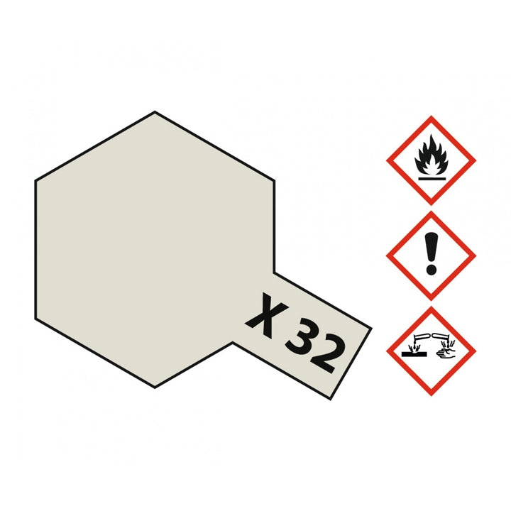 Tamiya - X32 Titanium argenté brillant