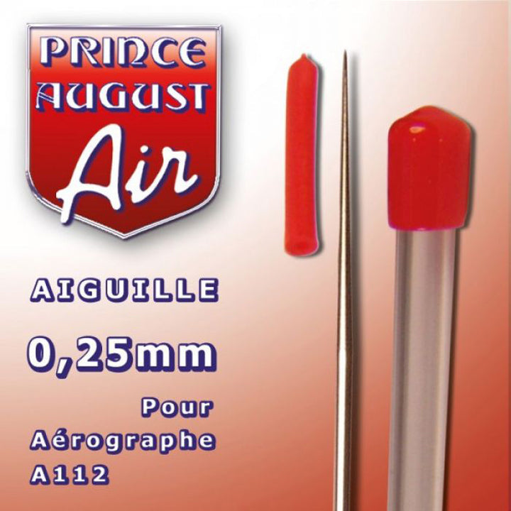Aiguille 0.25mm pour aérographe A112 - Réf AA1025