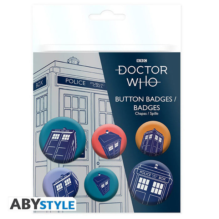 DOCTOR WHO – Pack de Badges – Le Tardis