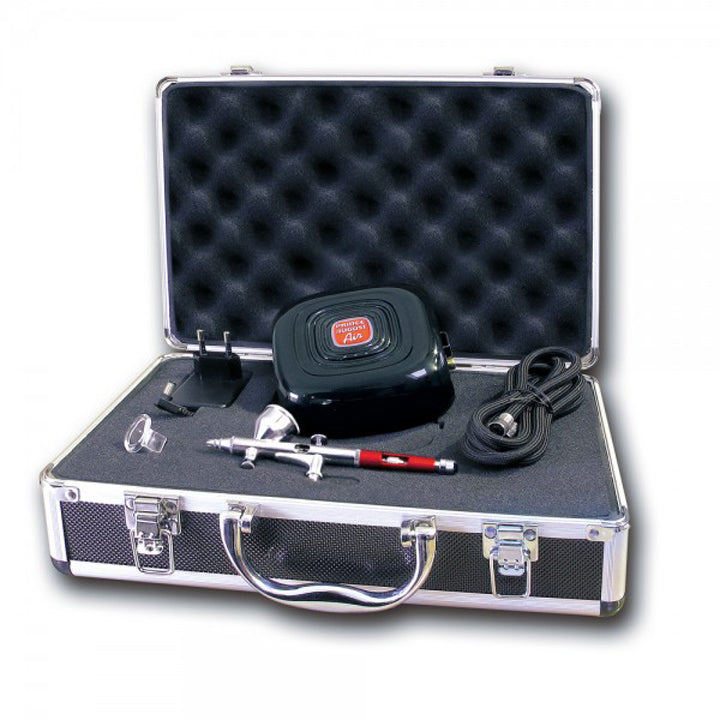 Malette aérographe haute définition + compresseur Prince August Réf AM02+