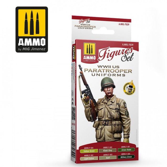 AMMO by MIG JIMENEZ - WWII US Paratroopers Figures Set - AMIG7039