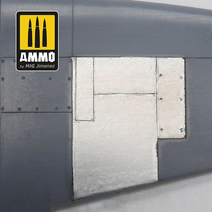 Feuilles adhésives aluminium 280x195mm (5 pces) - Réf AMIG8247