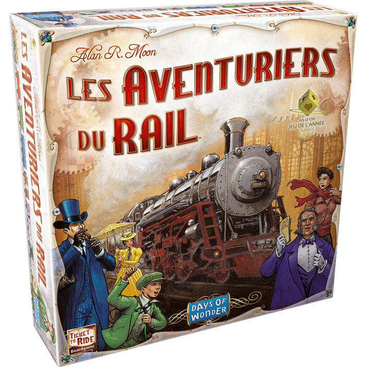 Boite du jeu de société les aventuriers du rail