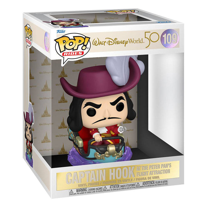 Walt Disney Word 50th Anniversary POP! Hook on Peter Pan Flight - 109