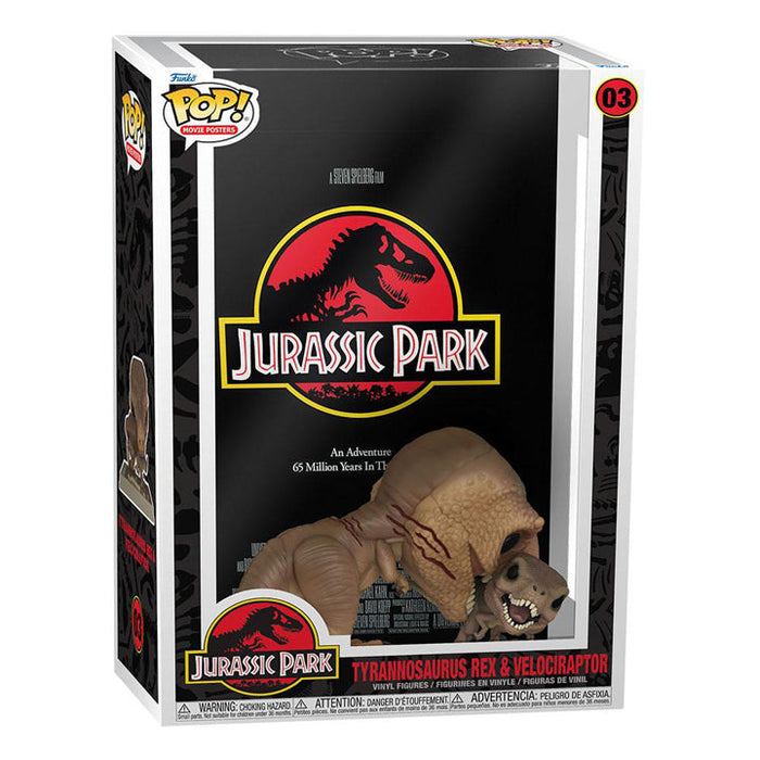 Jurassic park POP! Movie poster - tyrannosaurus Rex & Velociraptor - 03