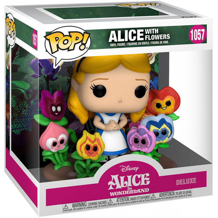 Disney POP! Alice 70Th - Deluxe Alice & Flowers - 1057