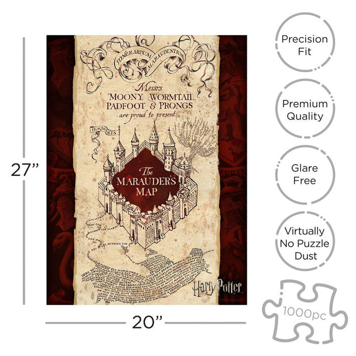 Harry Potter - Puzzle Carte du Maraudeur (1000 pièces)