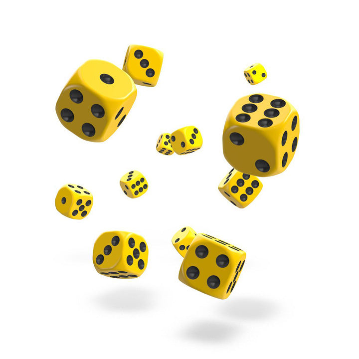 Oakie Doakie Dice - dés D6 12 mm Solid - Jaune (36)
