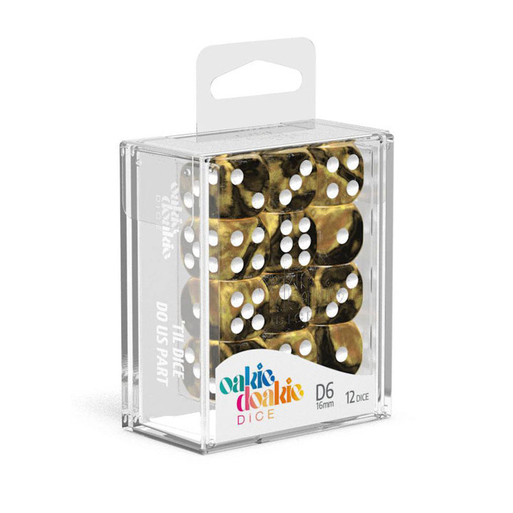 Oakie Doakie Dice - dés D6 16 mm Gemidice - Hornet (12)