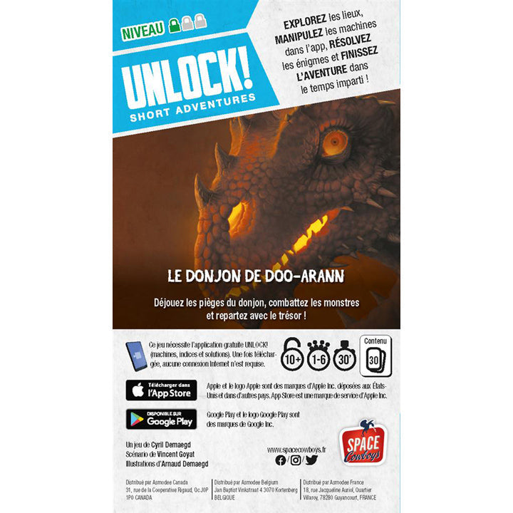 Unlock ! Short Adventure - Le Donjon de Doo-Arann