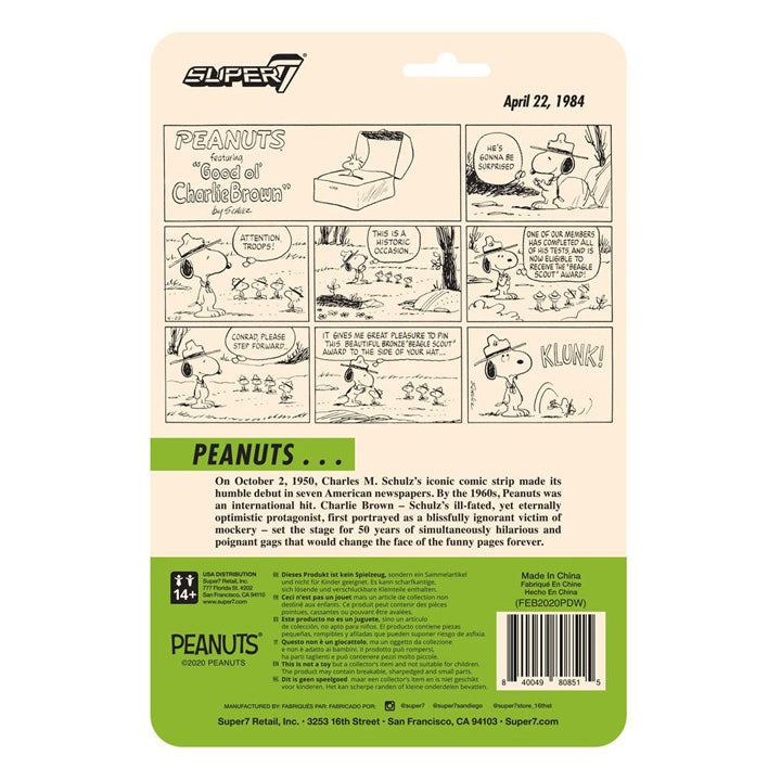 Peanuts Wave 3 figurine ReAction Beagle Scout Snoopy 10 cm